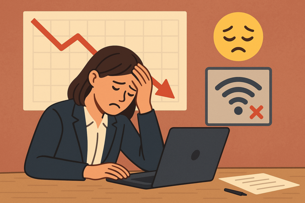 "in which reason business face downfall problem"