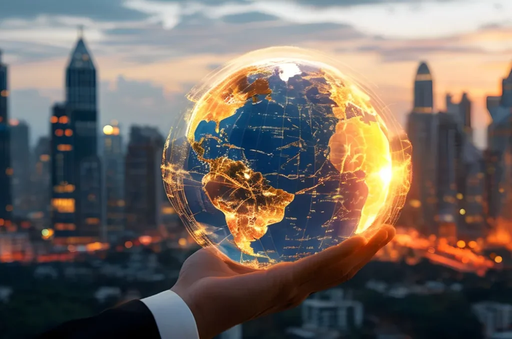 it can also affect others. In simple words, the global economy is like a worldwide marketplace where all nations are linked together.