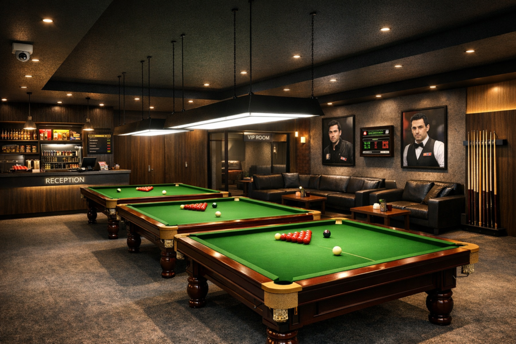 Snooker Club Business Plan: Investment, Profit & Interior Design Guide